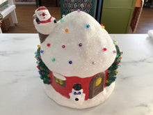 Load image into Gallery viewer, Vintage Santa light up house
