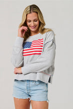 Load image into Gallery viewer, American Flag Relaxed Sweatshirt
