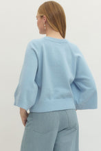 Load image into Gallery viewer, Blue Knit Sweater Entro
