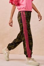 Load image into Gallery viewer, Camo pants with white side stripe
