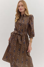 Load image into Gallery viewer, The Ellie- Botanical Print Dress Entro
