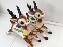 Load image into Gallery viewer, Vintage Dickson Pair of Christmas Reindeer
