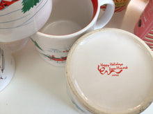 Load image into Gallery viewer, Vintage set of 4 Himark Saltera Sleigh Ride Christmas Landscape Coffee Cups Mugs Japan
