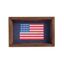 Load image into Gallery viewer, MudPie Needlepoint Flag Tray
