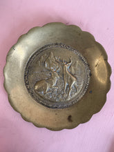 Load image into Gallery viewer, Vintage Brass Reindeer Plate
