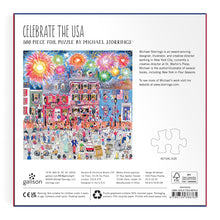Load image into Gallery viewer, Michael Storrings Celebrate the USA 500 Piece Foil Puzzle
