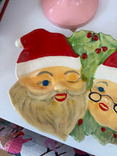 Load image into Gallery viewer, Vintage Mr. &amp; Mrs. Clause Plate
