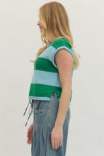 Load image into Gallery viewer, Green/Blue Sleeveless Sweater-Entro

