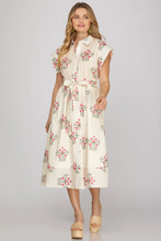 Load image into Gallery viewer, The Cara- Printed Floral Midi Dress
