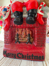 Load image into Gallery viewer, Vintage Ceramic Santa &amp; Fireplace
