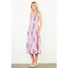 Load image into Gallery viewer, The Lindsey- Tie Strap Midi Floral Dress THML
