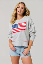 Load image into Gallery viewer, American Flag Relaxed Sweatshirt
