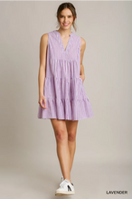 Load image into Gallery viewer, Lavender striped dress

