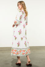 Load image into Gallery viewer, Floral tiered maxi dress with button detail
