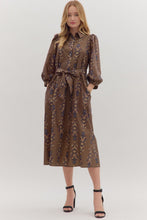 Load image into Gallery viewer, The Ellie- Botanical Print Dress Entro
