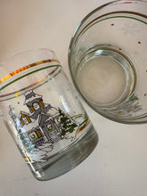 Load image into Gallery viewer, Vintage Set of 2 Winter Scene Glasses
