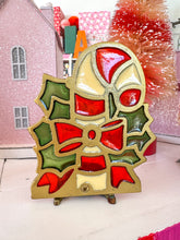 Load image into Gallery viewer, Vintage Stained Glass Candle Holder
