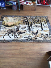 Load image into Gallery viewer, Vintage large elk tapestry
