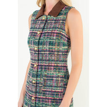 Load image into Gallery viewer, THML Sleeveless Tweed Knit Dress
