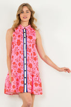 Load image into Gallery viewer, Sleeveless Flower Button Up Dress
