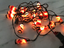 Load image into Gallery viewer, Vintage mini blow mold Santa lights
