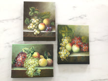 Load image into Gallery viewer, Vintage oil fruit paintings- set of 3
