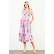 Load image into Gallery viewer, The Lindsey- Tie Strap Midi Floral Dress THML
