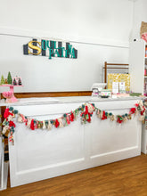 Load image into Gallery viewer, Handmade Wool &amp; Cotton Blend Garland w/ Pom Poms &amp; Metal Bells
