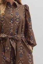 Load image into Gallery viewer, The Ellie- Botanical Print Dress Entro
