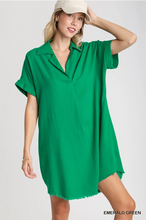 Load image into Gallery viewer, Green Linen dress
