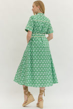Load image into Gallery viewer, The Kinsey green botanical dress ENTRO
