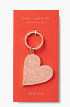 Load image into Gallery viewer, Rifle Paper Co Enamel Heart Keychain
