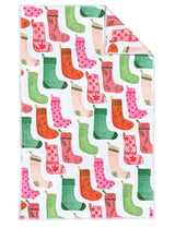 Load image into Gallery viewer, Holiday microfiber waffle kitchen towels
