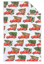 Load image into Gallery viewer, Holiday microfiber waffle kitchen towels
