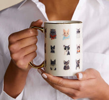 Load image into Gallery viewer, Rifle Paper Co Porcelain Mugs - Dogs &amp; Cats
