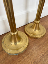 Load image into Gallery viewer, Reserved for Jennifer F - Vintage Brass Candlesticks
