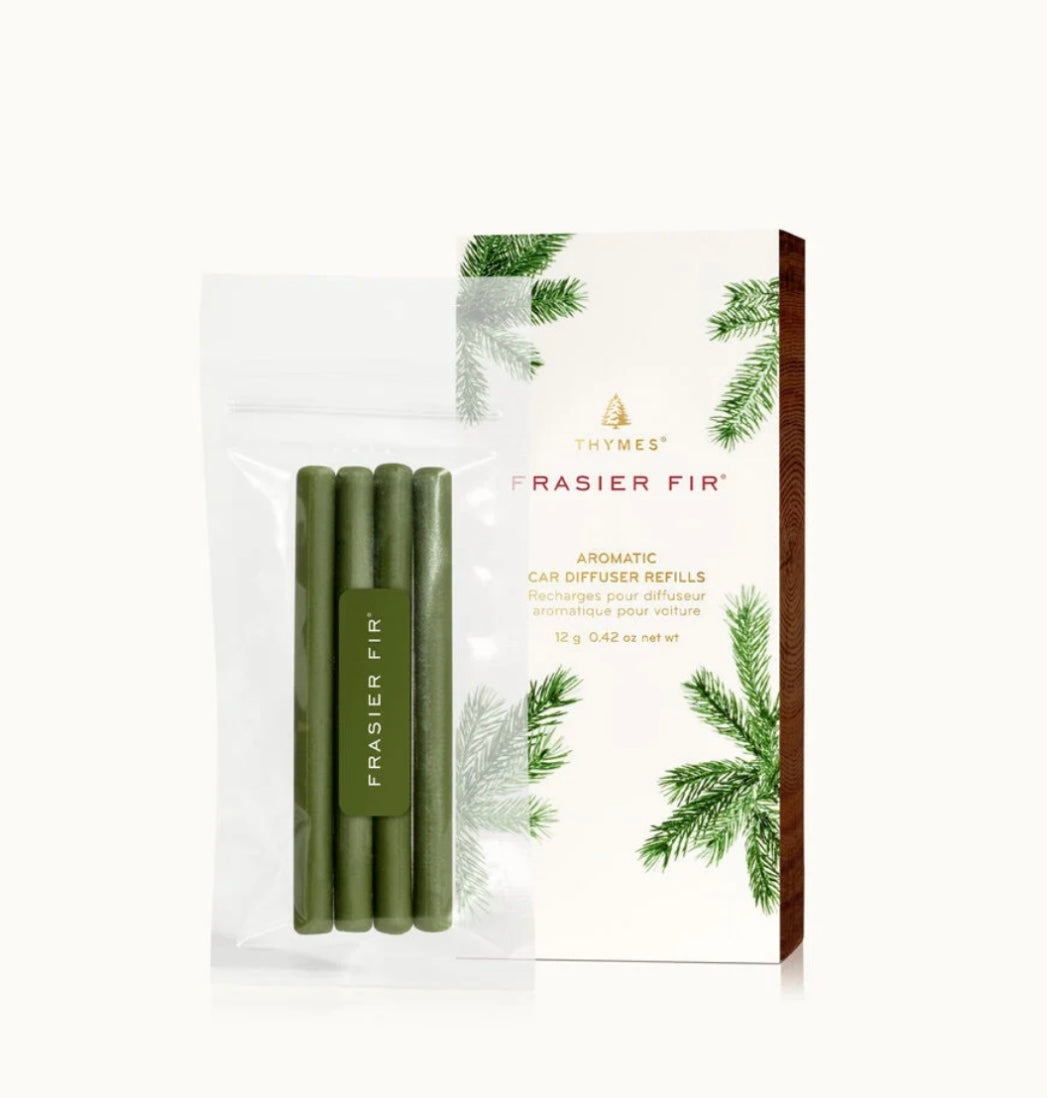 Thymes Frasier Fir Car Diffuser & Refills