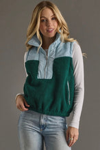 Load image into Gallery viewer, Green Quarter Zip Vest
