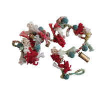 Load image into Gallery viewer, Handmade Wool &amp; Cotton Blend Garland w/ Pom Poms &amp; Metal Bells
