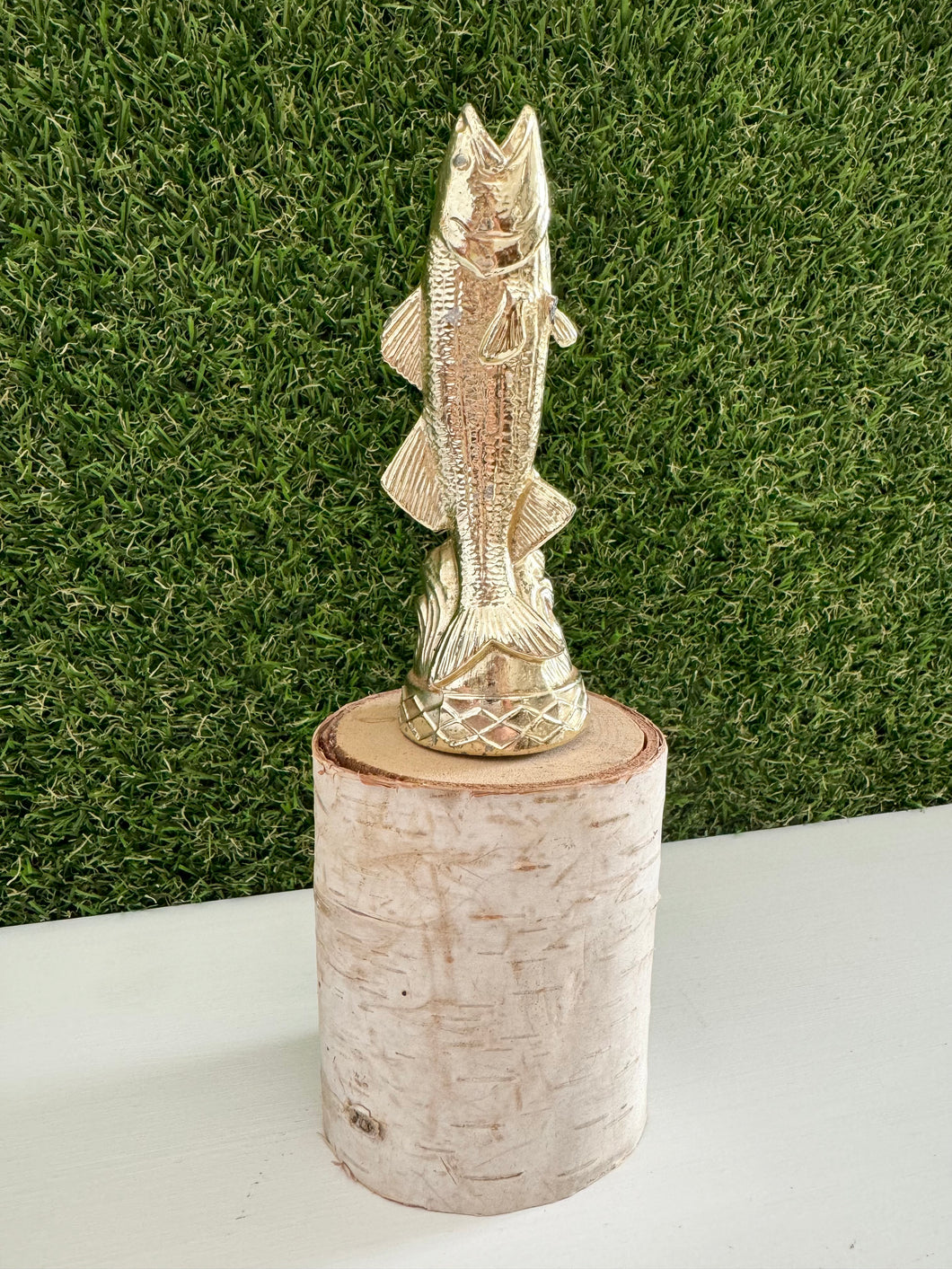 Vintage fish trophy topper piece