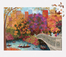 Load image into Gallery viewer, Autumn on Bow Bridge 1000 piece puzzle
