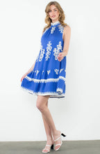 Load image into Gallery viewer, THML Blue Tiered Dress
