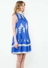 Load image into Gallery viewer, THML Blue Tiered Dress
