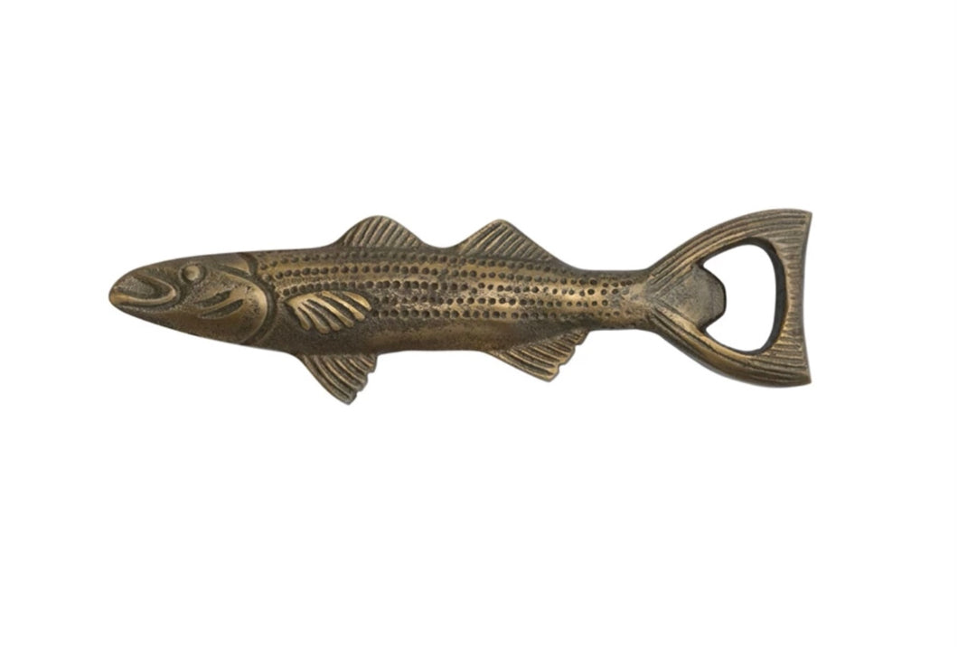 Fish bottle opener