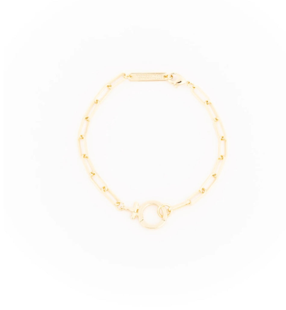 Thea Charm Bar Bracelet