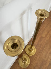 Load image into Gallery viewer, Reserved for Jennifer F - Vintage Brass Candlesticks
