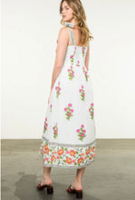 Load image into Gallery viewer, Tie Strap Floral Midi Dress
