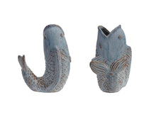 Load image into Gallery viewer, Blue Fish Vase
