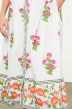 Load image into Gallery viewer, Tie Strap Floral Midi Dress
