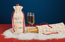 Load image into Gallery viewer, Christmas Wine bag set of 2
